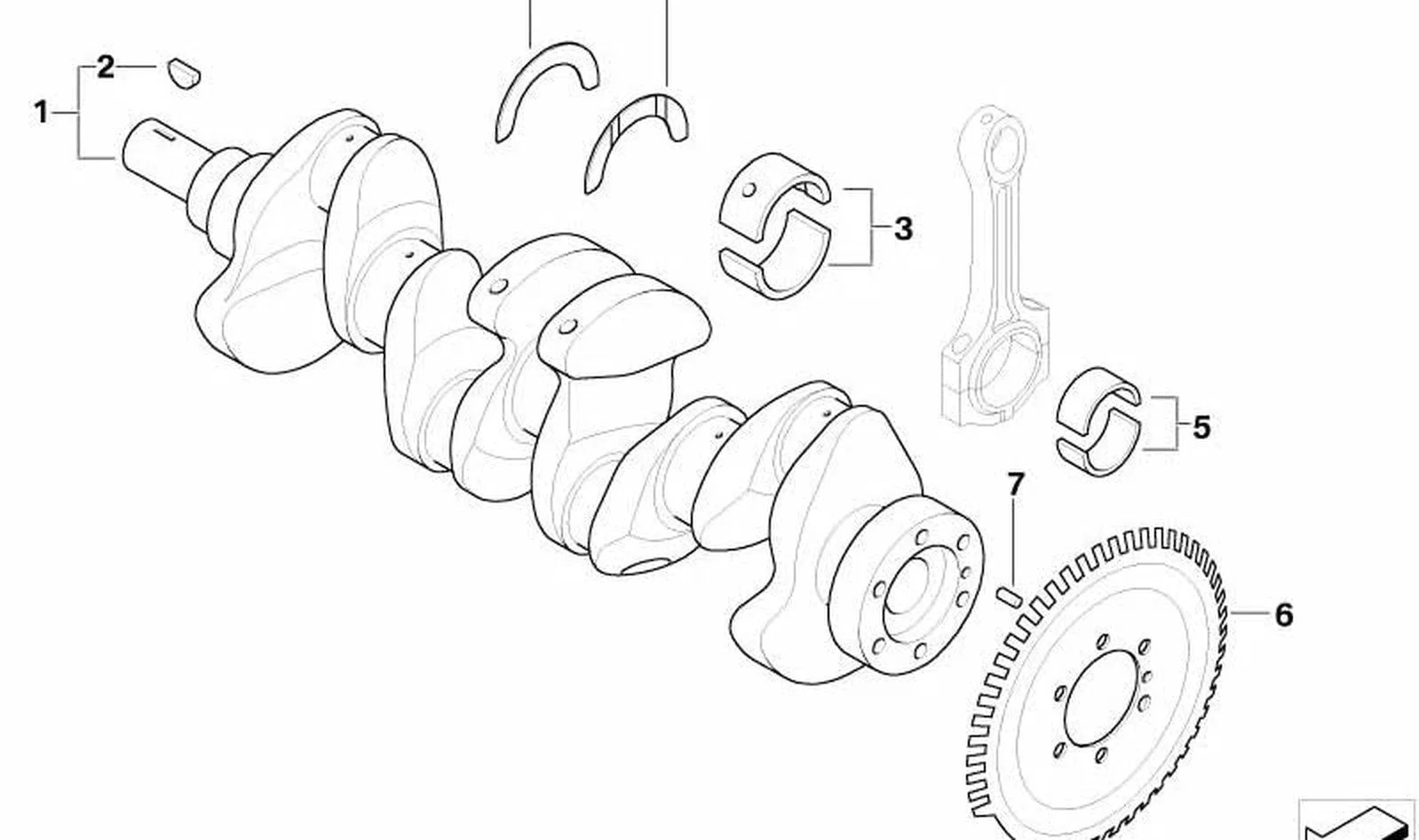 BMW MINI R50 Biyel Yatağı Yarım Kepi 11247791018