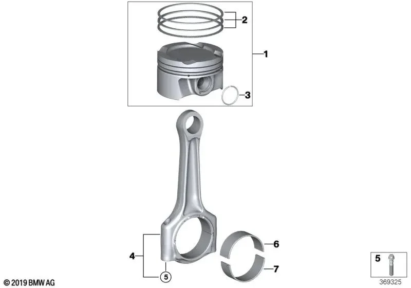 BMW G01 G02 G05 G06… Biyel Kolu Takımı 11247925776