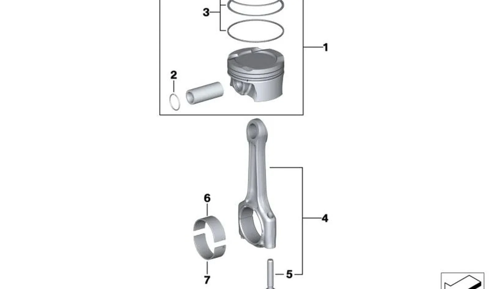 BMW F20 F21 F22 F23… Biyel Kolu Takımı 11248623419