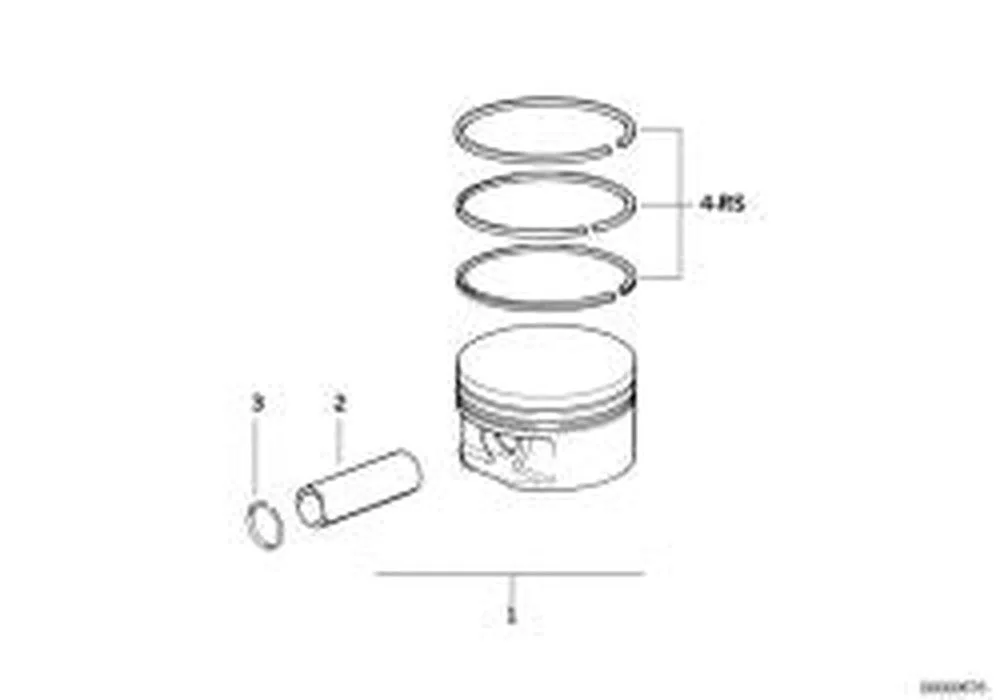 BMW E31 E38 Sağ Sıra Piston 85,238 mm 11251436084
