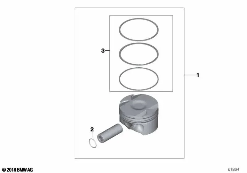 BMW F06 F10 F12 F13… Piston Segman Tamir Takımı 11257649928