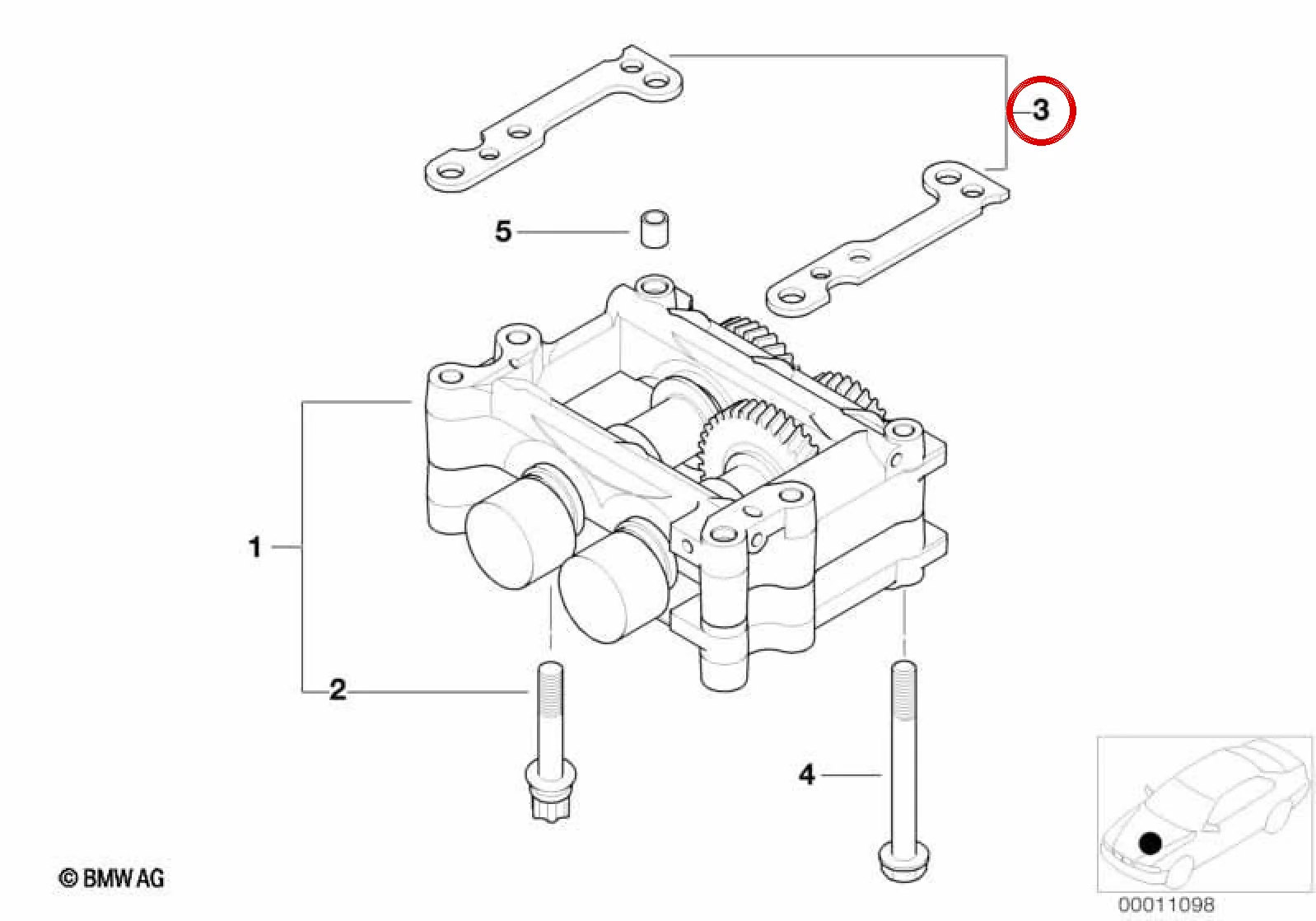 BMW 3 Serisi E36 E46 Dengeleme Gövdesi Ayar Pulu 2,00 11271439594