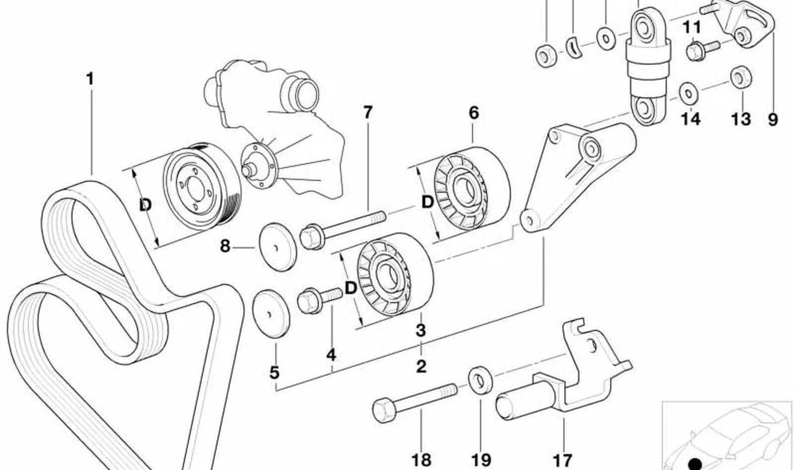 BMW E30 E31 E32 E34… Gergi Makarası Koruma Kapağı 11281727159