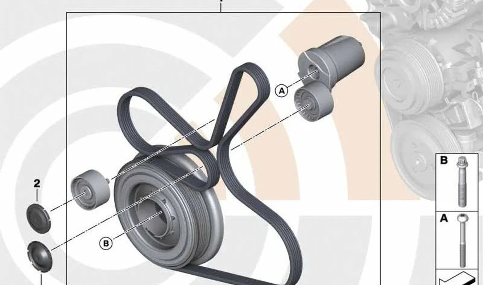 BMW E70 E71 F07 F10… Kayış Tahrik Tamir Takımı 11282413240