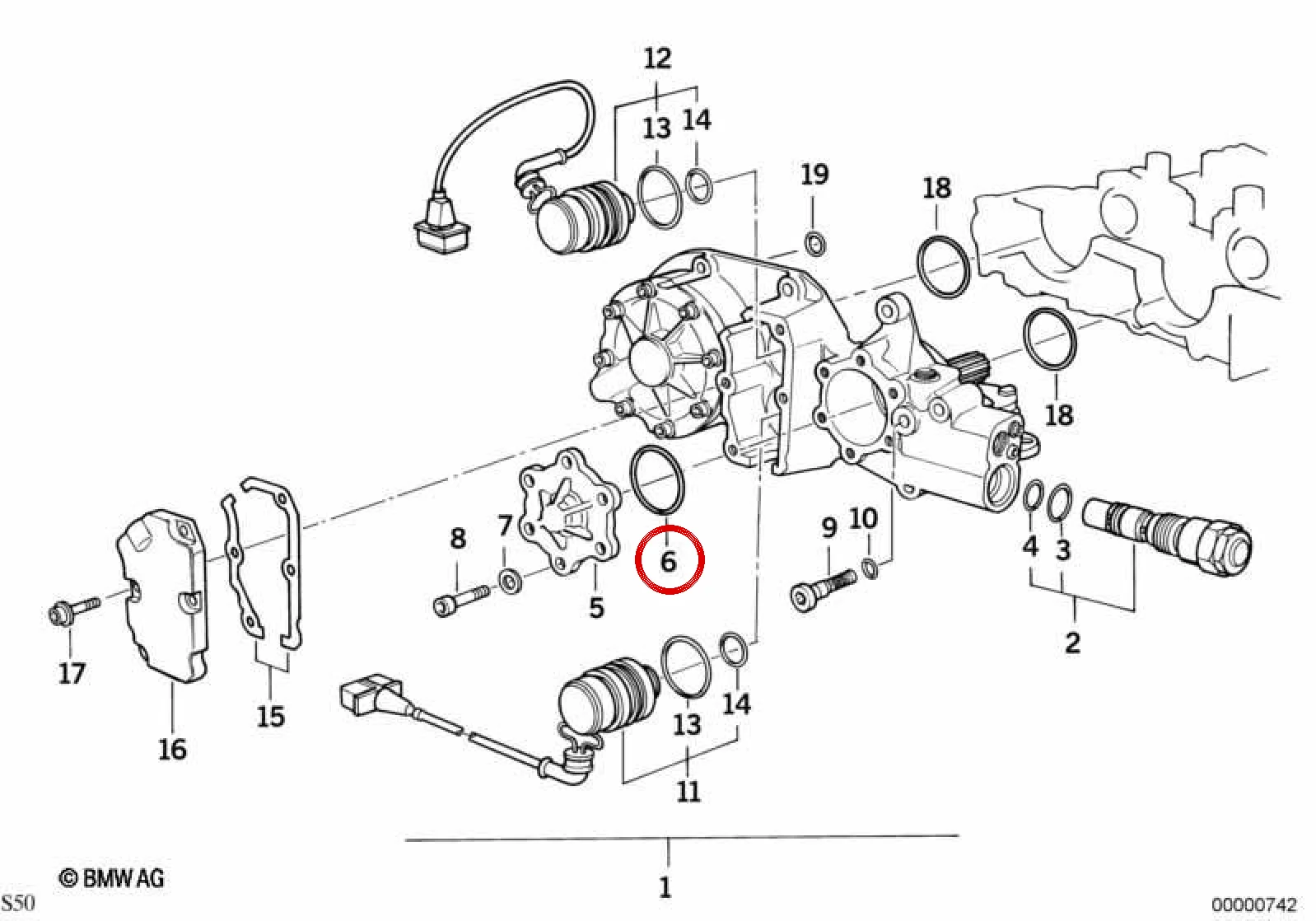 BMW E21 E24 E28 E30… O-Ring Conta 11311317730