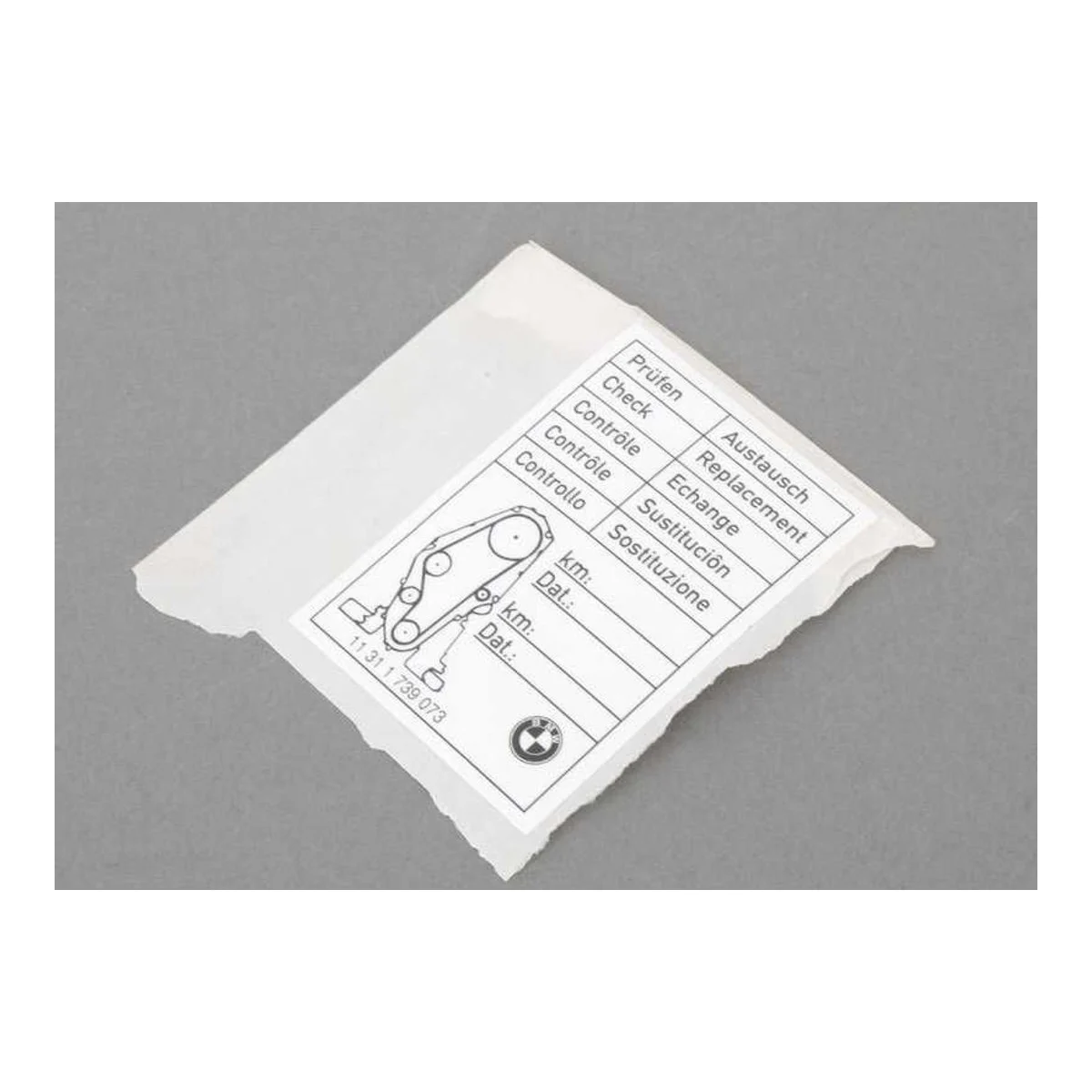 BMW E21 E28 E30 E34… Triger Kayışı Değişim Etiketi 11311739073