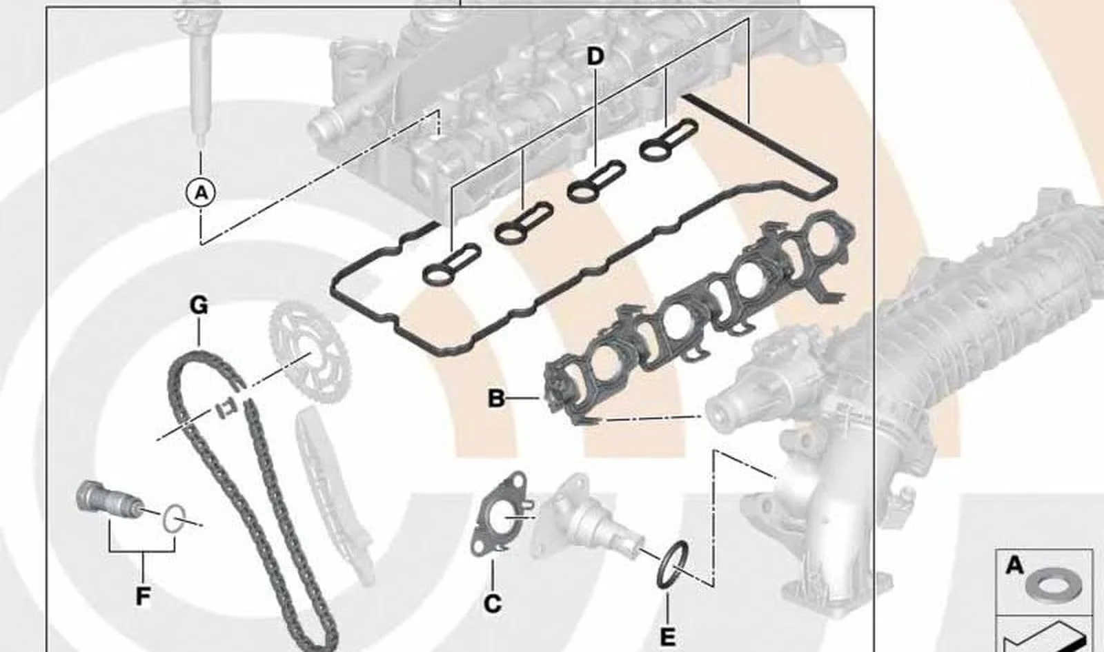 BMW E84 E90 E91 E92… Üst Zamanlama Zinciri Tamir Takımı 11312452303