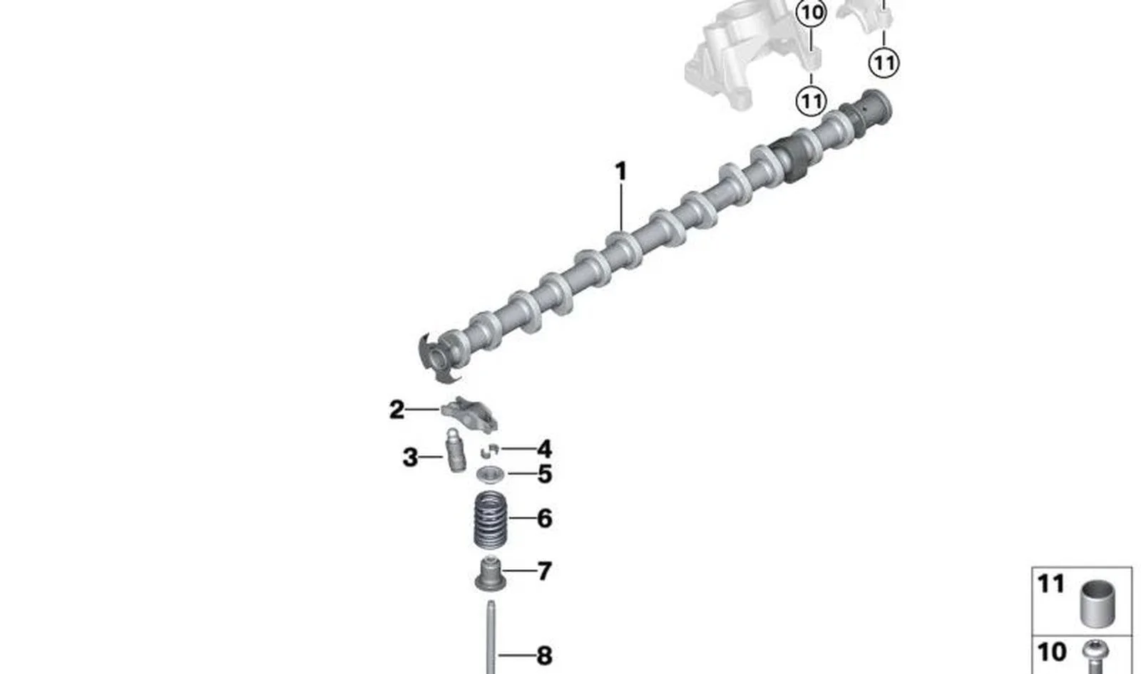 BMW F20 F21 F22 F23… Egzoz Eksantrik Mili 11318669213