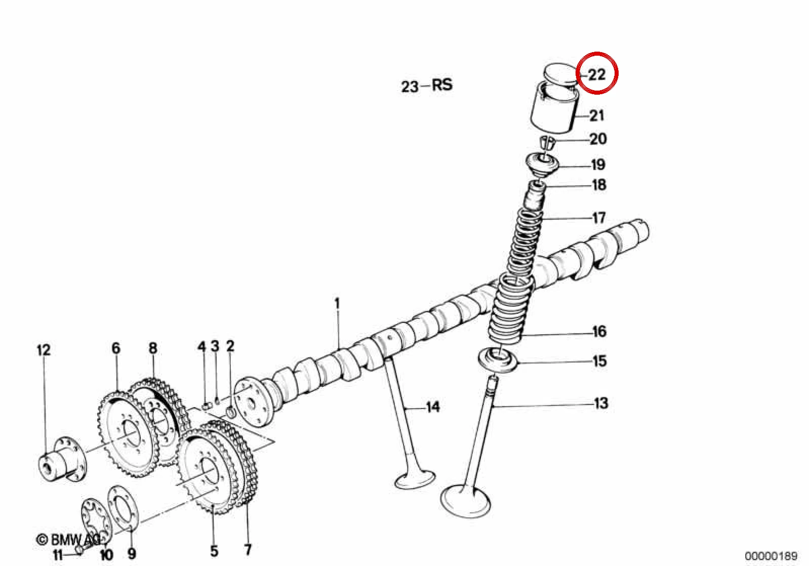 BMW E24 E28 E30 E34… Supap Ayar Pulu 4,20mm 11321308228