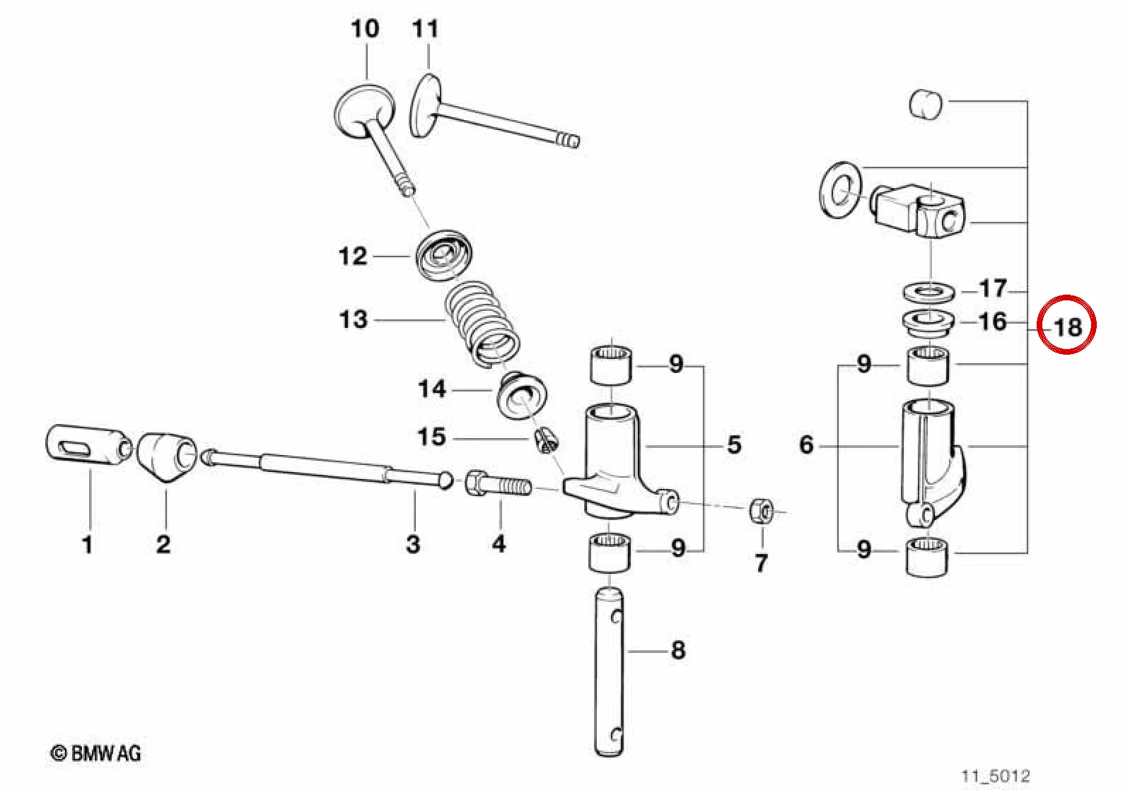 BMW E81 E82 E87 E88… Supap Mekanizması Güncelleme Seti 11339057699