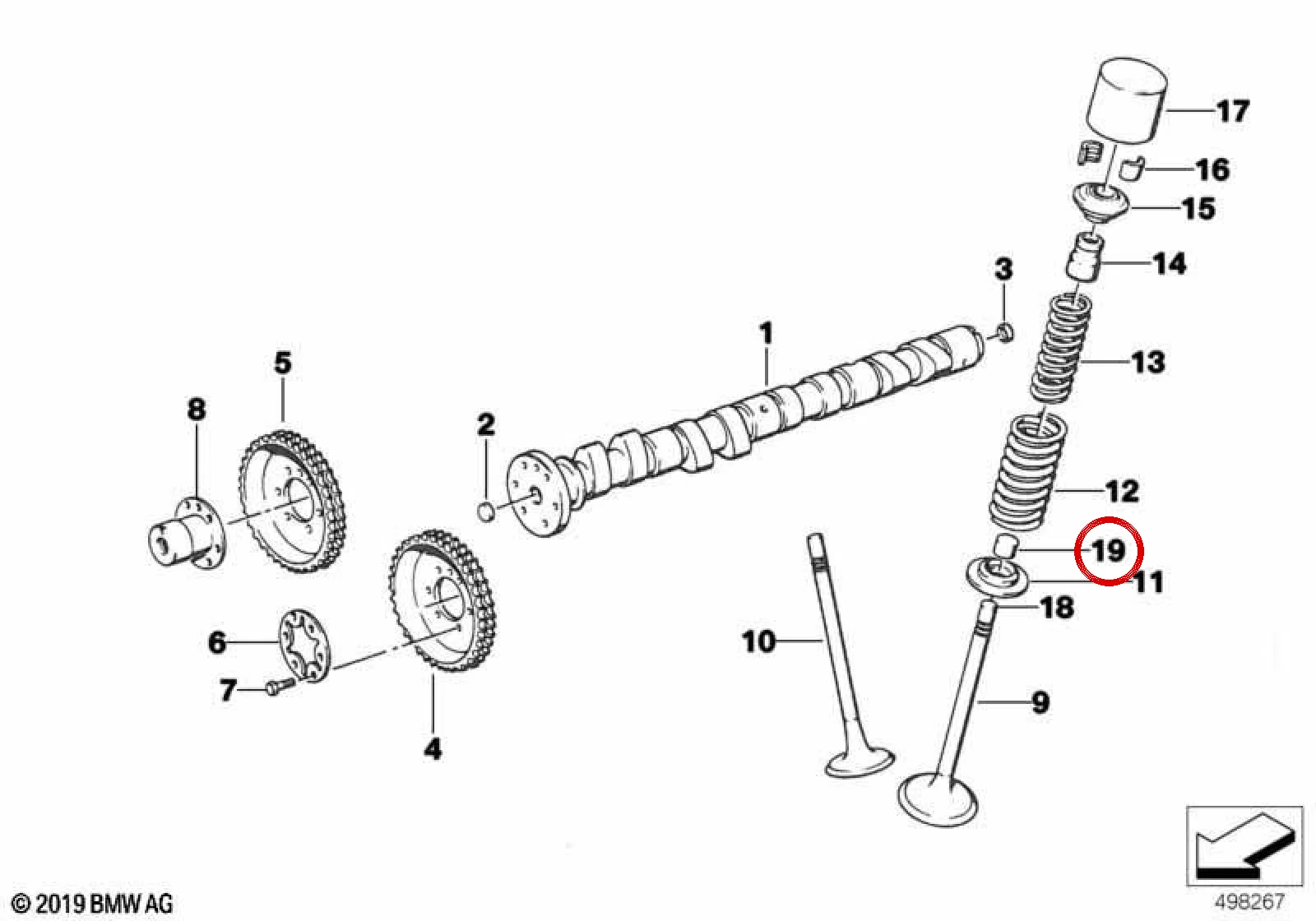 BMW E36 E39 E46 E53… Supap Ayar Başlığı 2,40 mm 11342195236
