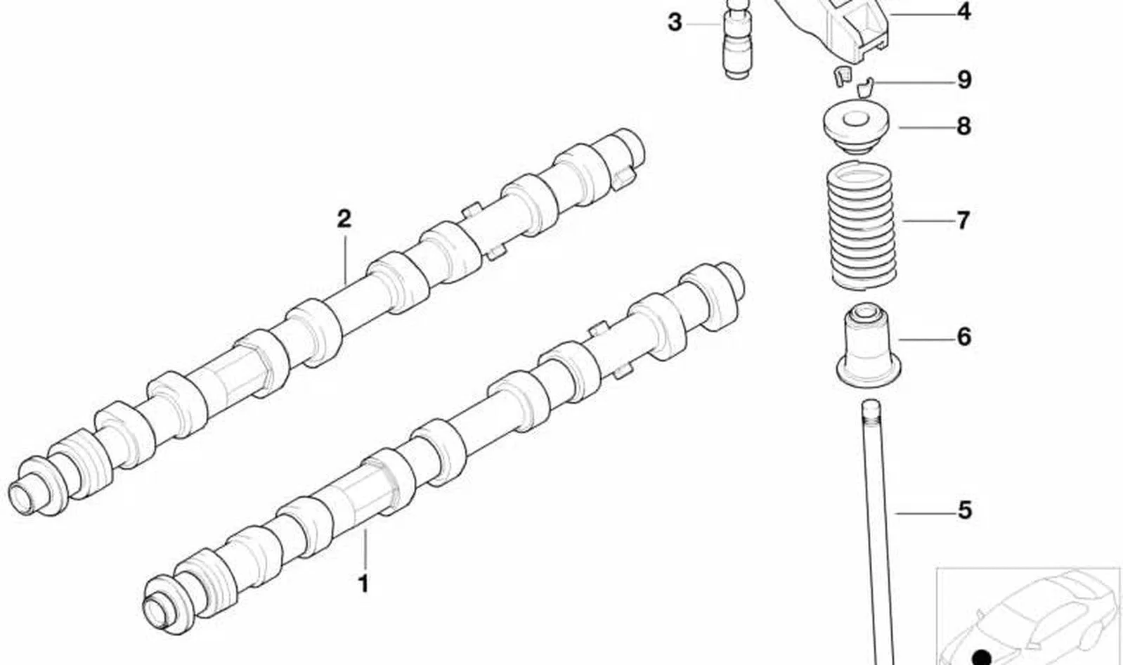 BMW E38 E39 E46 E53… Supap Yayı Üst Tablası 11342246523
