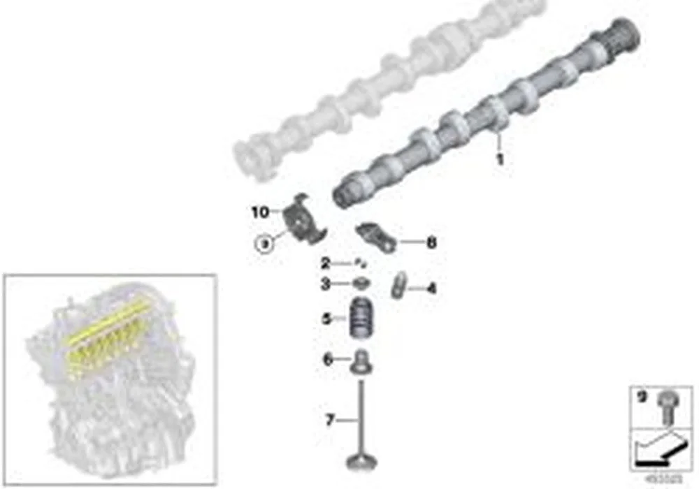 BMW F20 F21 F30 F56… Supap Yayı 11347618835