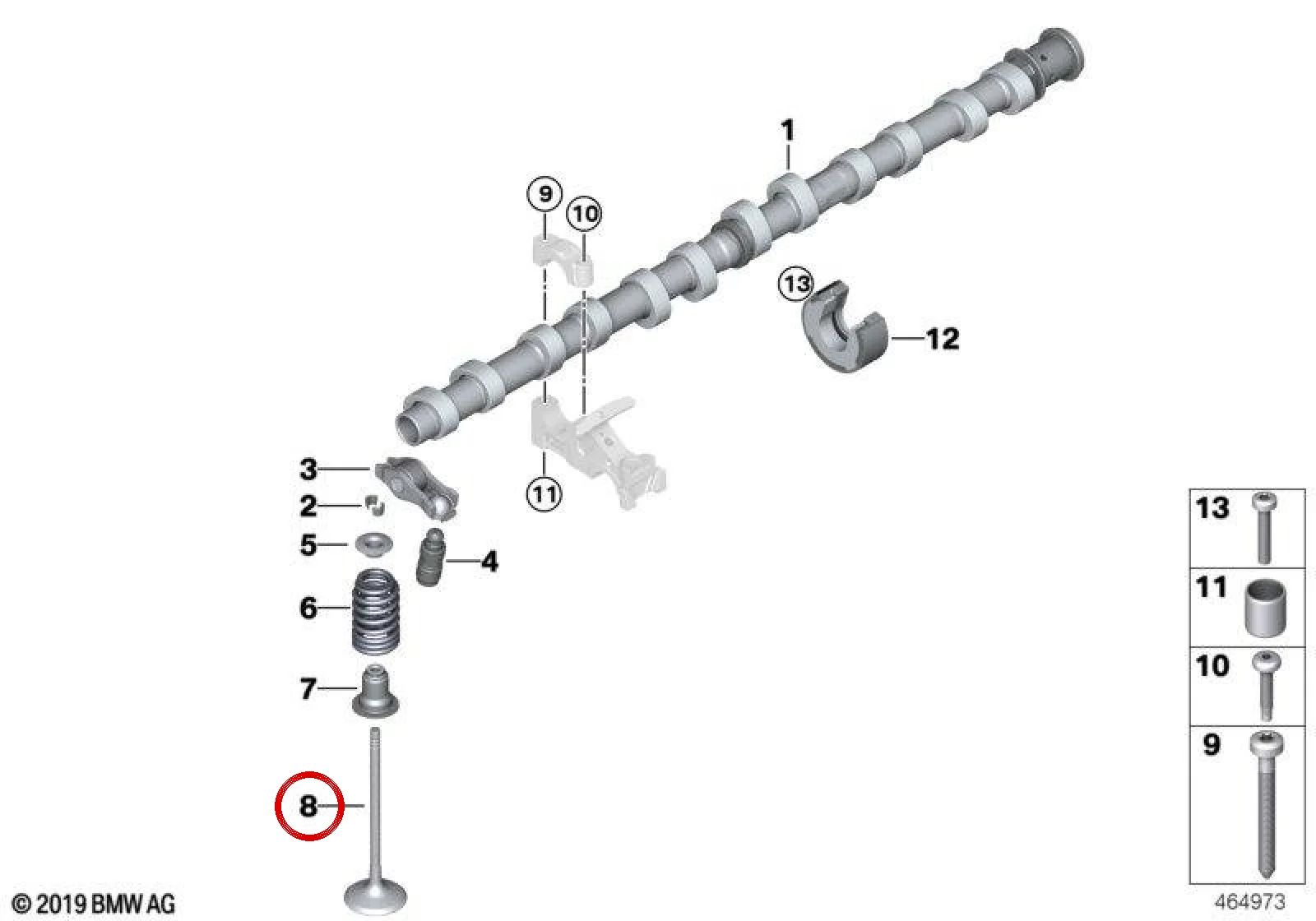 BMW F97 F98 G20 G21 Emme Supabı 11348053402