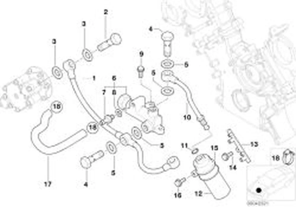 BMW 5 Serisi E39 Motor Tutucu Braketi 11361407880