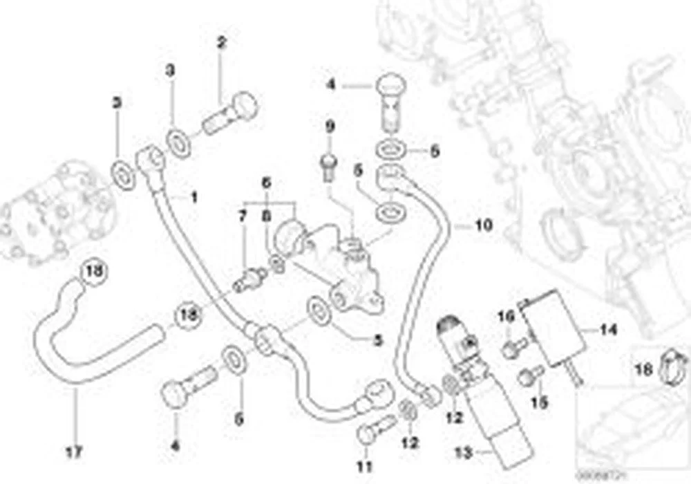 BMW 5 Serisi E39 Motor Tutucu Braketi 11361407880
