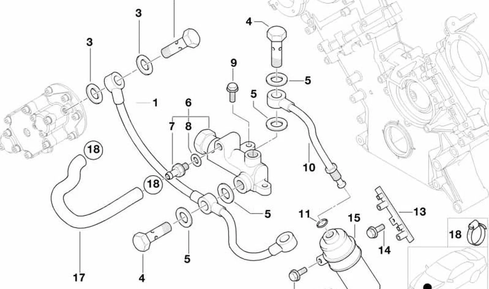 BMW 5 Serisi E39 Motor Tutucu Braketi 11361407880