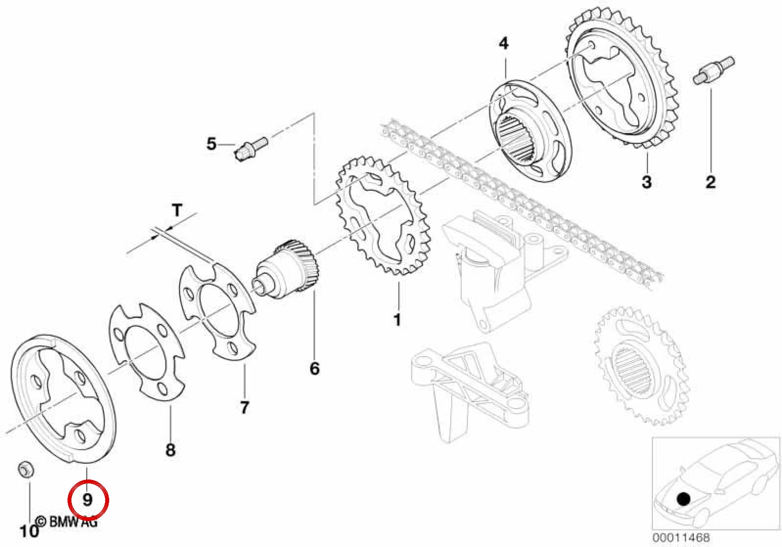 BMW E36 E38 E39 E46… Krank Sensörü Dişli Çarkı 11361438351