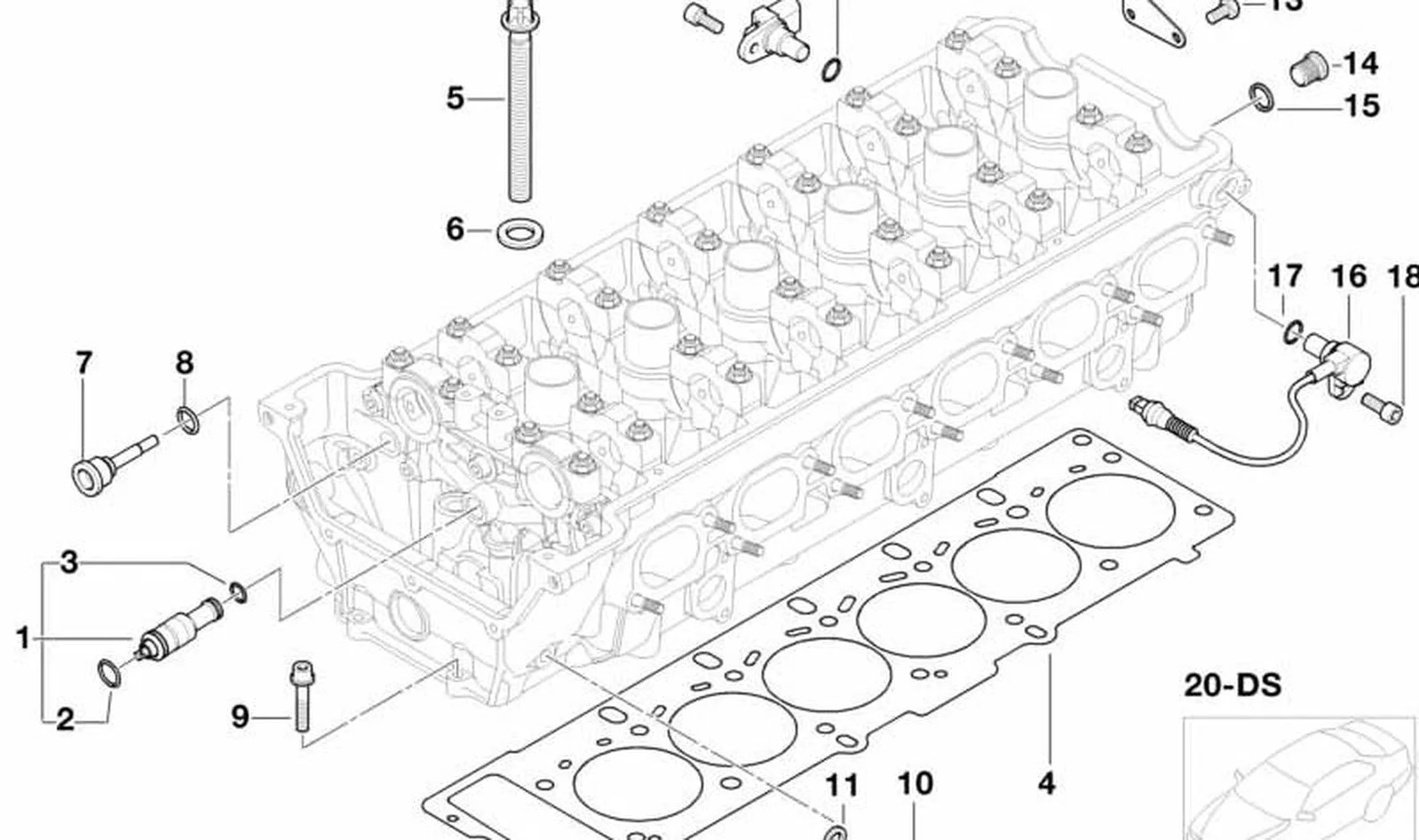 BMW E36 E46 E85 E86 Kontrol Valfi 11367830341