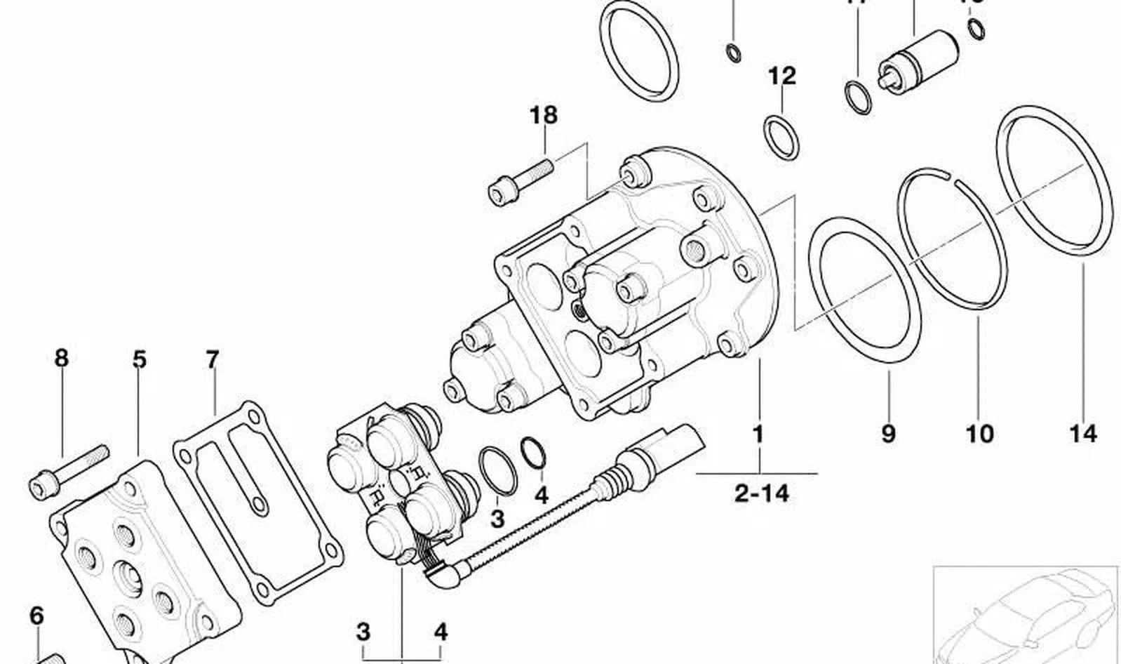 BMW E39 E53 E60 E61… O-Ring Conta 11367830828