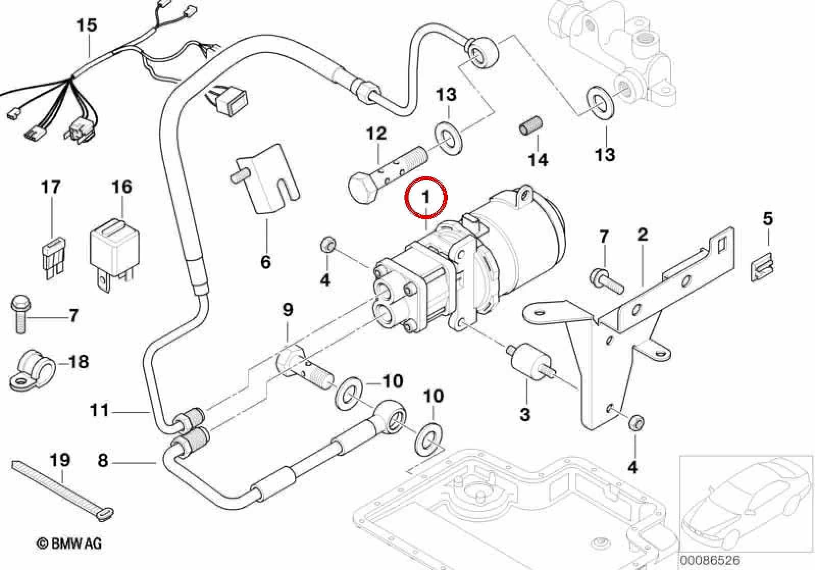 BMW E39 E46 E53 E60… Yağ Ön Besleme Pompası 11367831015