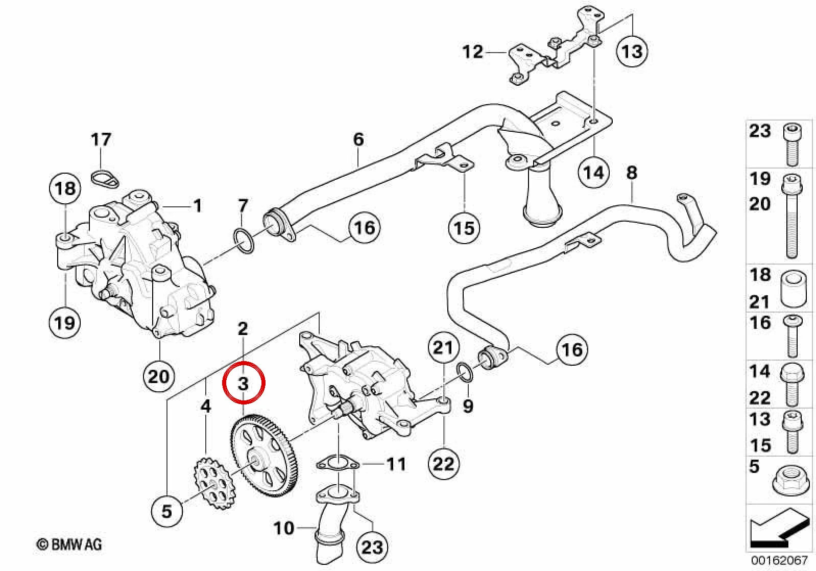 BMW 3 Serisi E90 E92 E93 Distribüsyon Dişlisi E90 E92 E93 11367840409