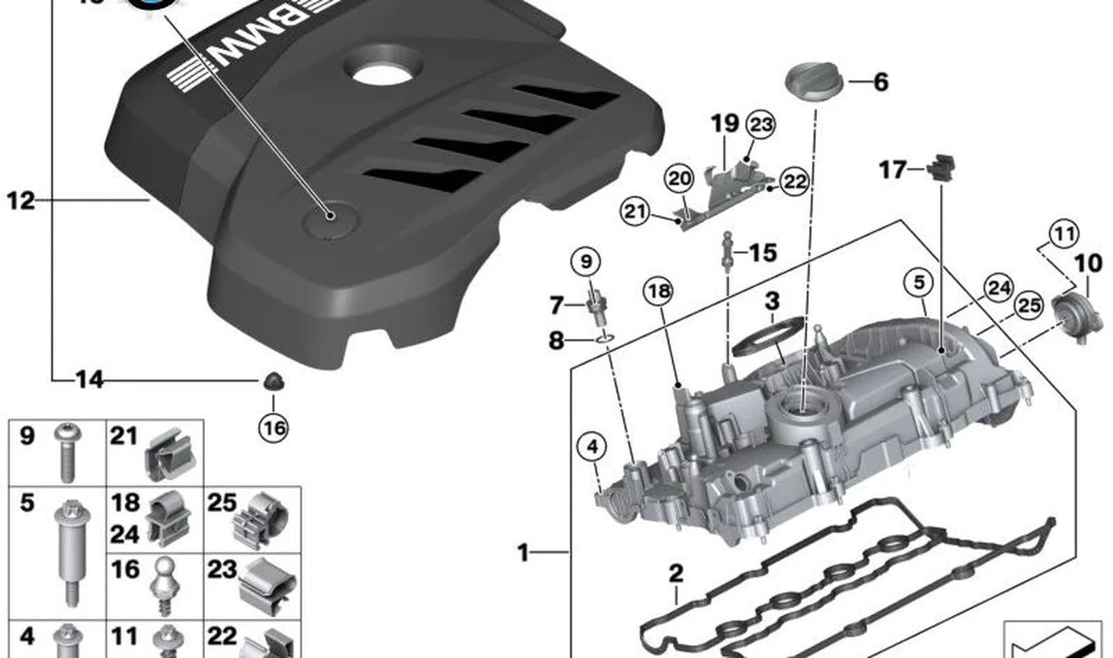 BMW G06 G20 G21 G22… VANOS Aktüatörü 11369470457