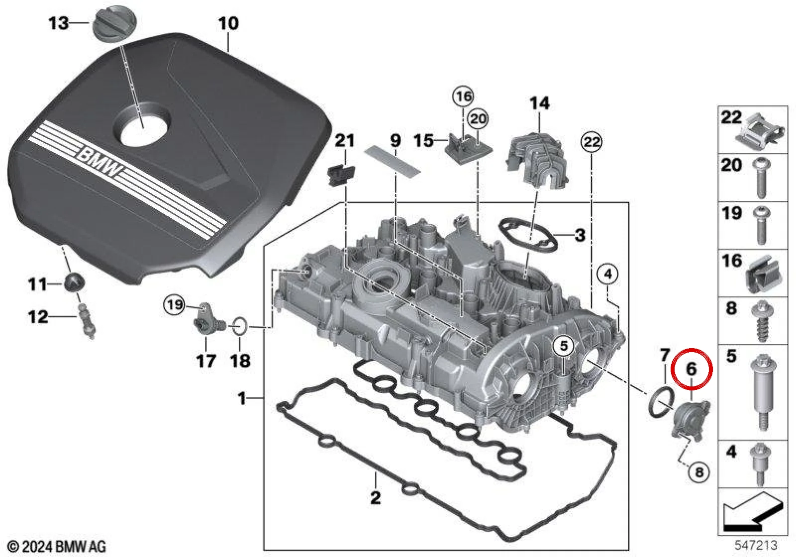 BMW G06 G20 G21 G22… VANOS Aktüatörü 11369470457