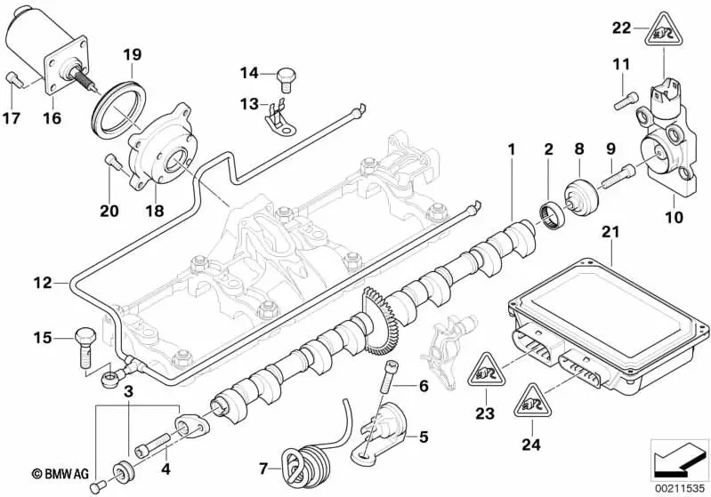 BMW E53 E60 E61 E63… Valvetronic Eksantrik Mili 11377541883