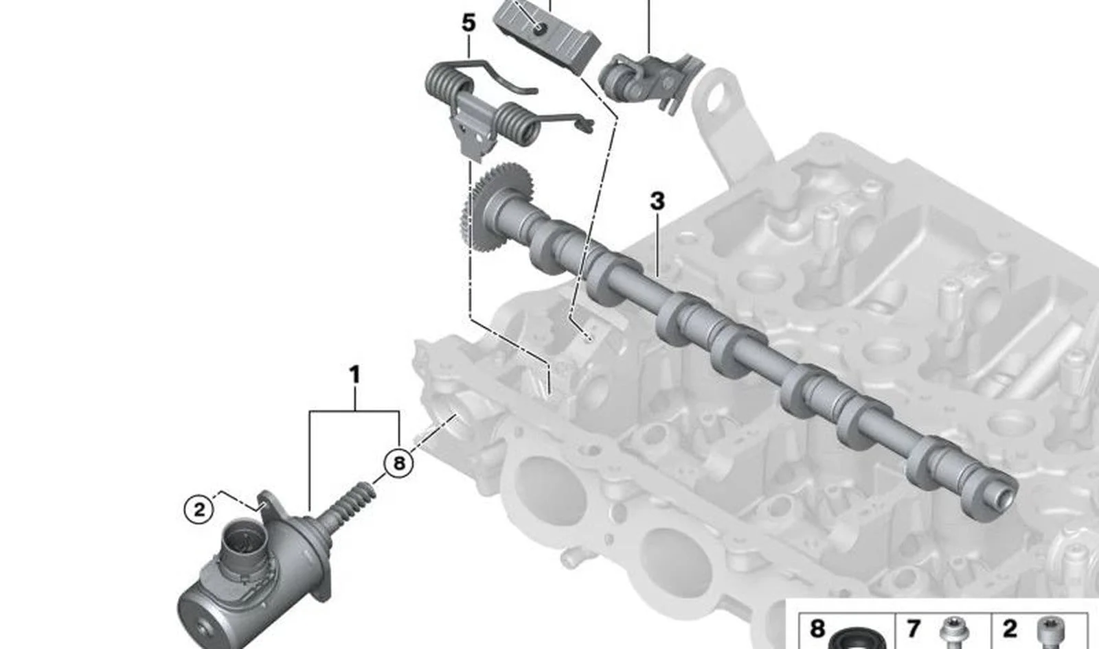 BMW G06 G20 G21 G22… Valvetronic Eksantrik Mili 11379494047