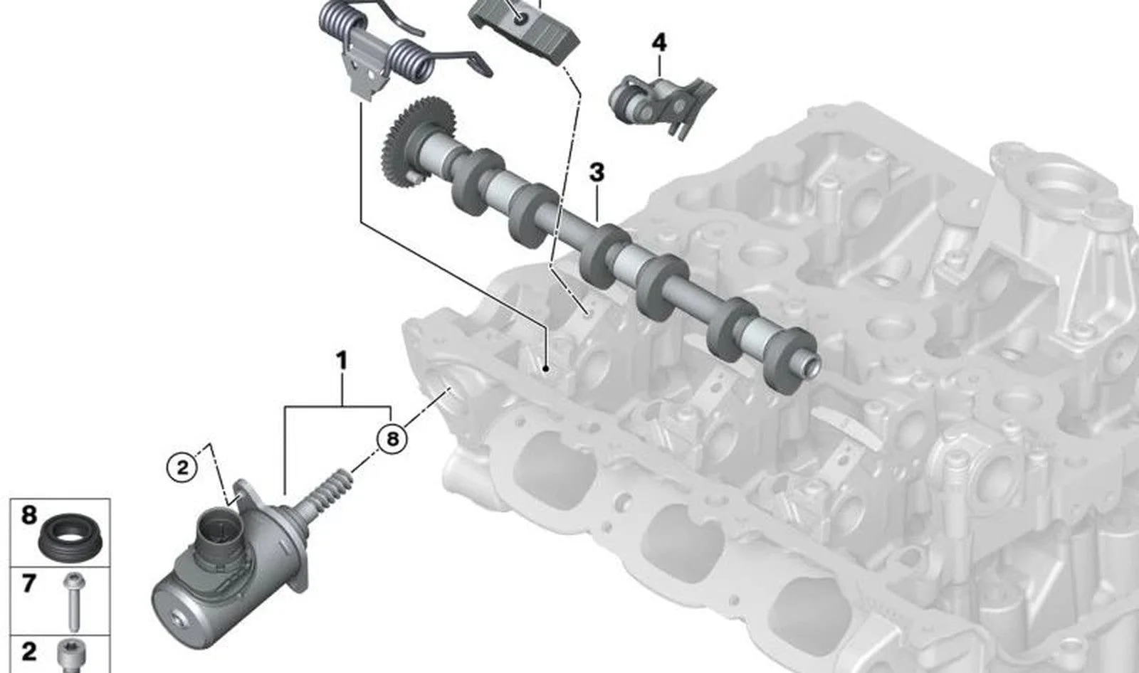 BMW F20 F21 F22 F23… L Tipi Valvetronic Burulma Yayı 11379494053
