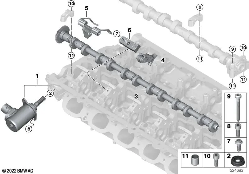 BMW 3 Serisi G20 L Profilli Valvetronic Ara Kolu 11379494056