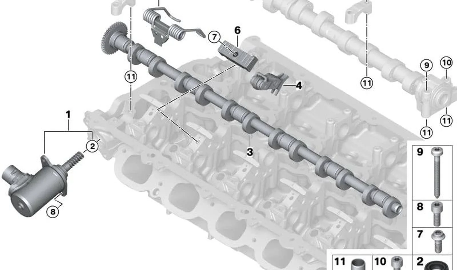 BMW G05 G06 G07 G20… L Profilli Valvetronic Ara Kolu 11379494059