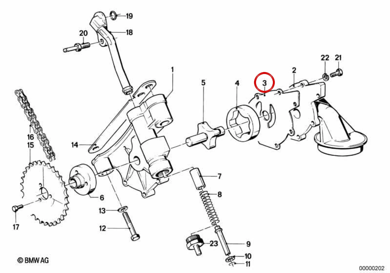 BMW E21 E28 E30 Yağ Pompası Ara Sacı 11411263218
