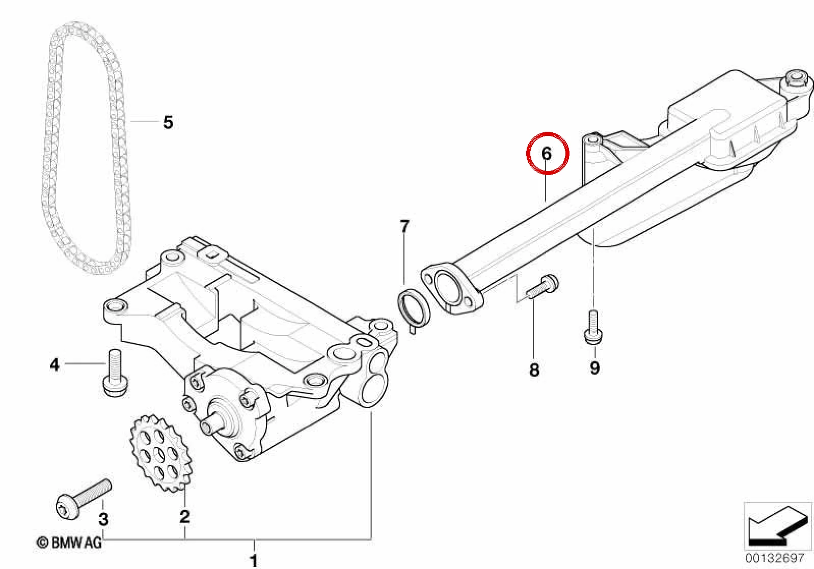 BMW 3 Serisi E46 Dizel Yağ Pompası Emme Borusu 11412247753