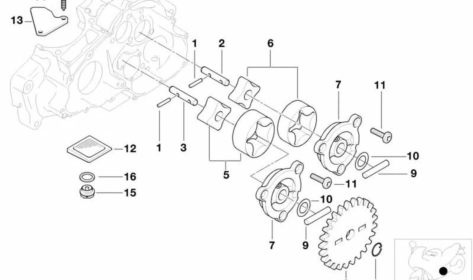 BMW G20 G21 G22 G23 Kendinden Diş Açan Vida M5x16 11412343116