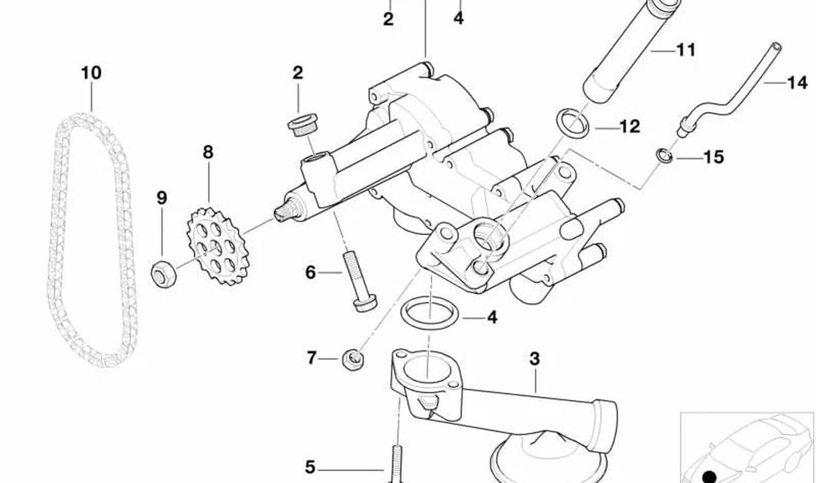 BMW X5 E53 O-Ring Conta 11421435020