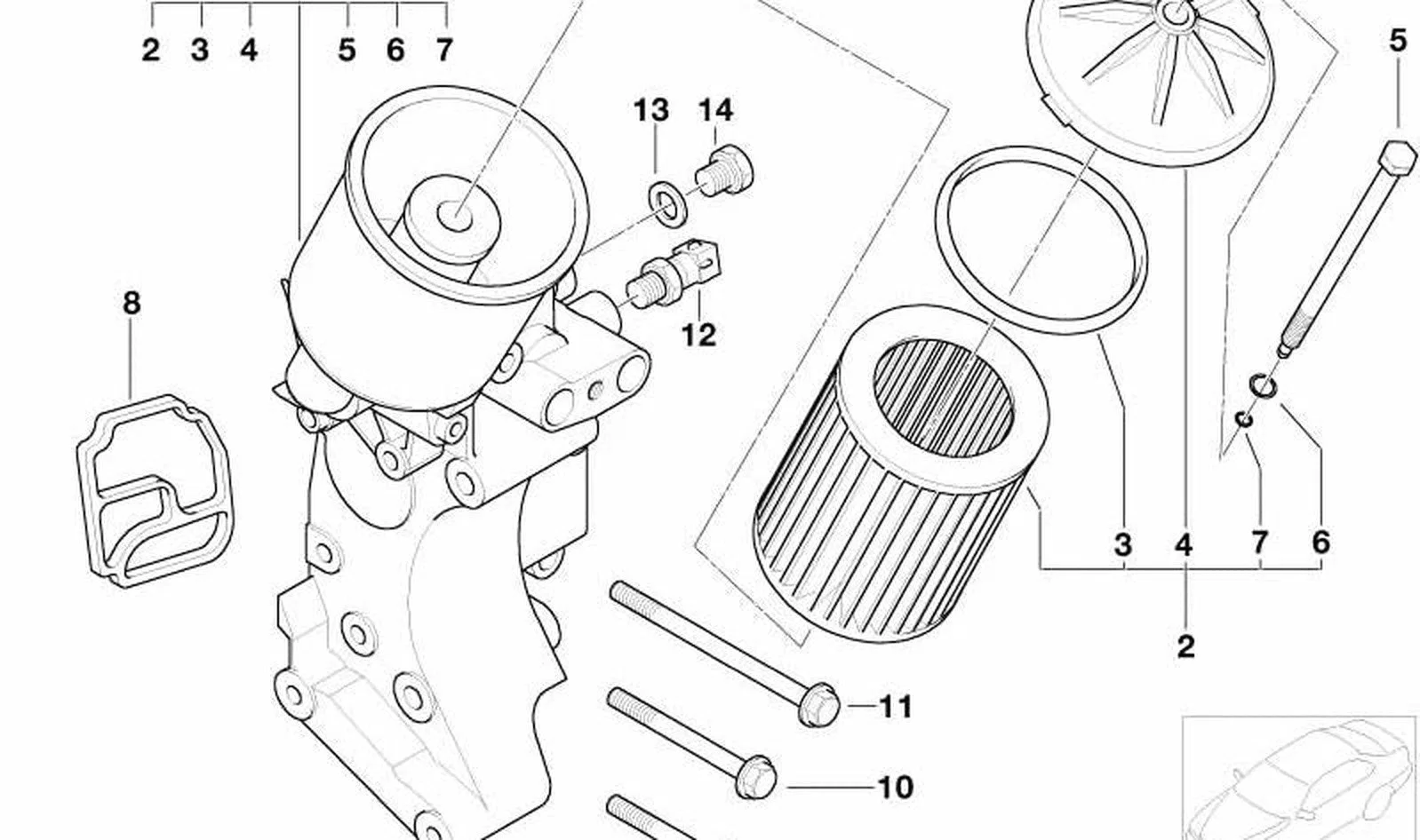 BMW E30 E32 E34 E36… Yağ Filtresi Kapağı 11421711075
