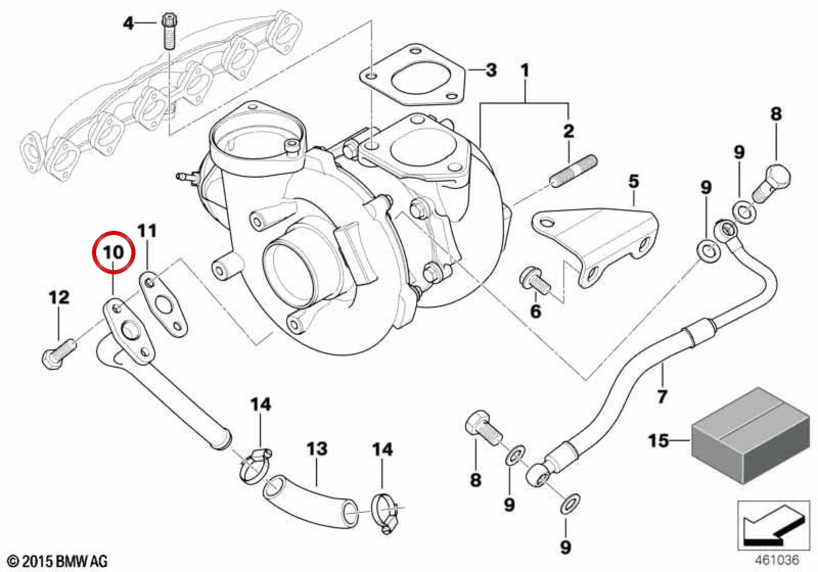 BMW E46 E83 Yağ Dönüş Borusu 11422354030