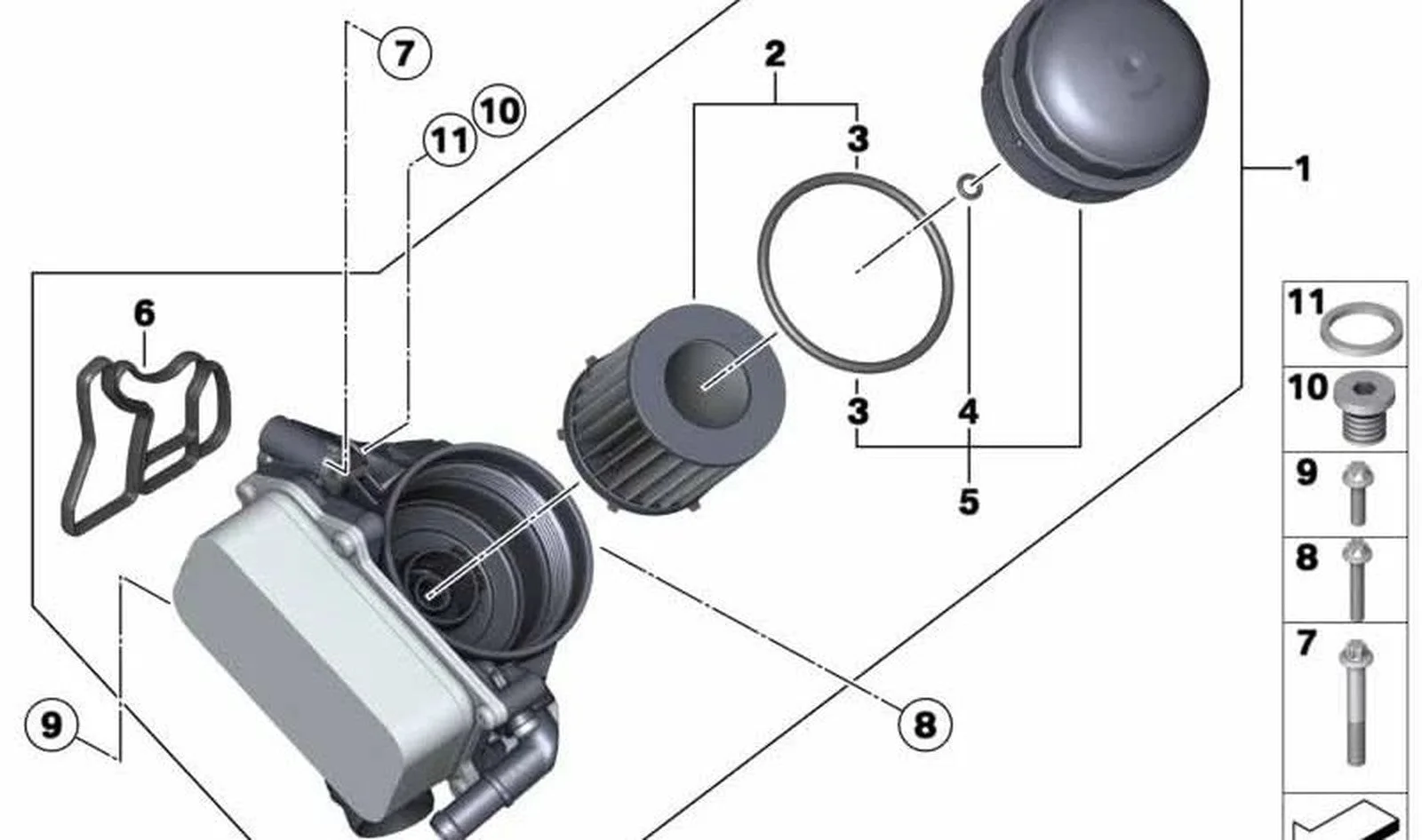 BMW E84 E89 F10 F11… Yağ Filtresi Kapağı 11427611388