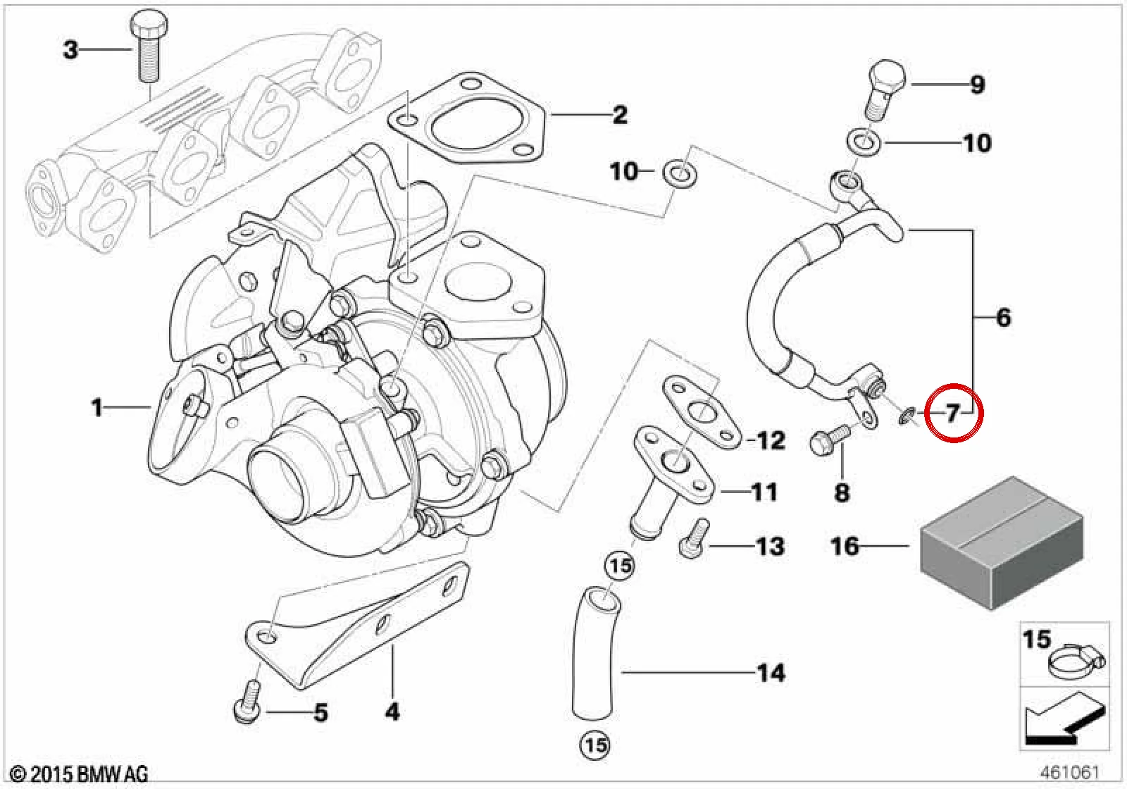 BMW E87 E90 E91 Yağ Sistemi O-Ring Conta 7,1x1,8 11427795048