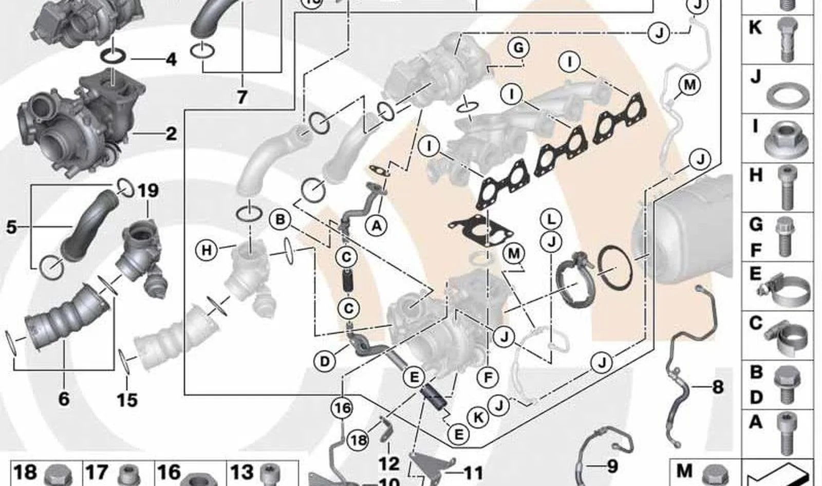 BMW E70 E71 F01 F07… Yağ Kanalı Borusu 11427800616