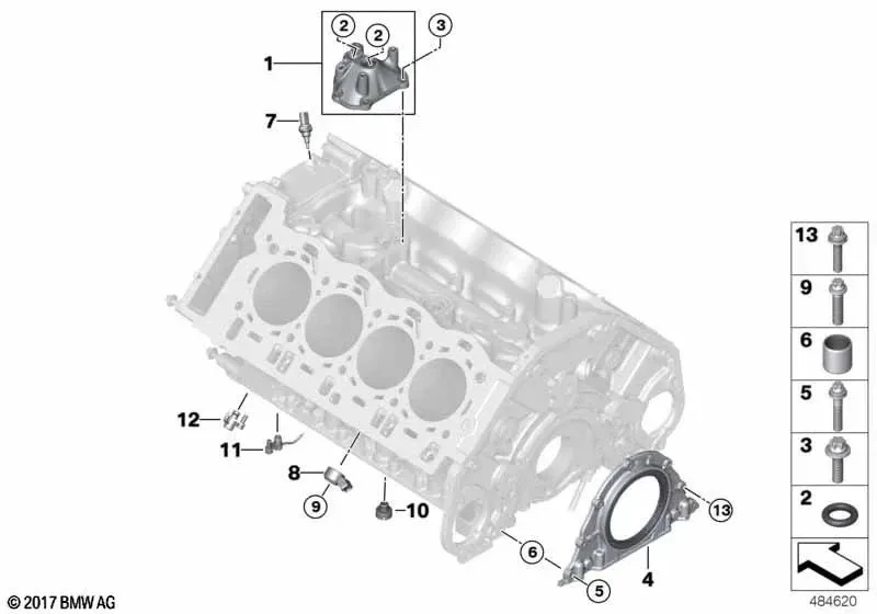 BMW F90 F91 G05 G06… Dış Yağ Püskürtme Memesi 11427852266