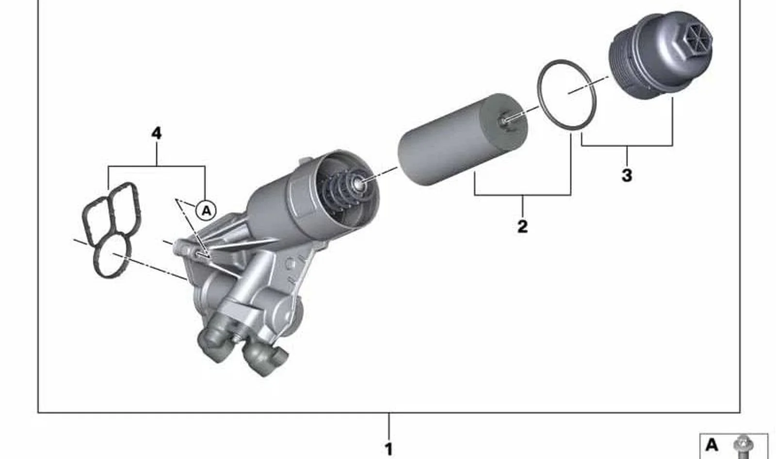 BMW F97 F98 G20 G21 Motor Yağ Filtresi 11427882997