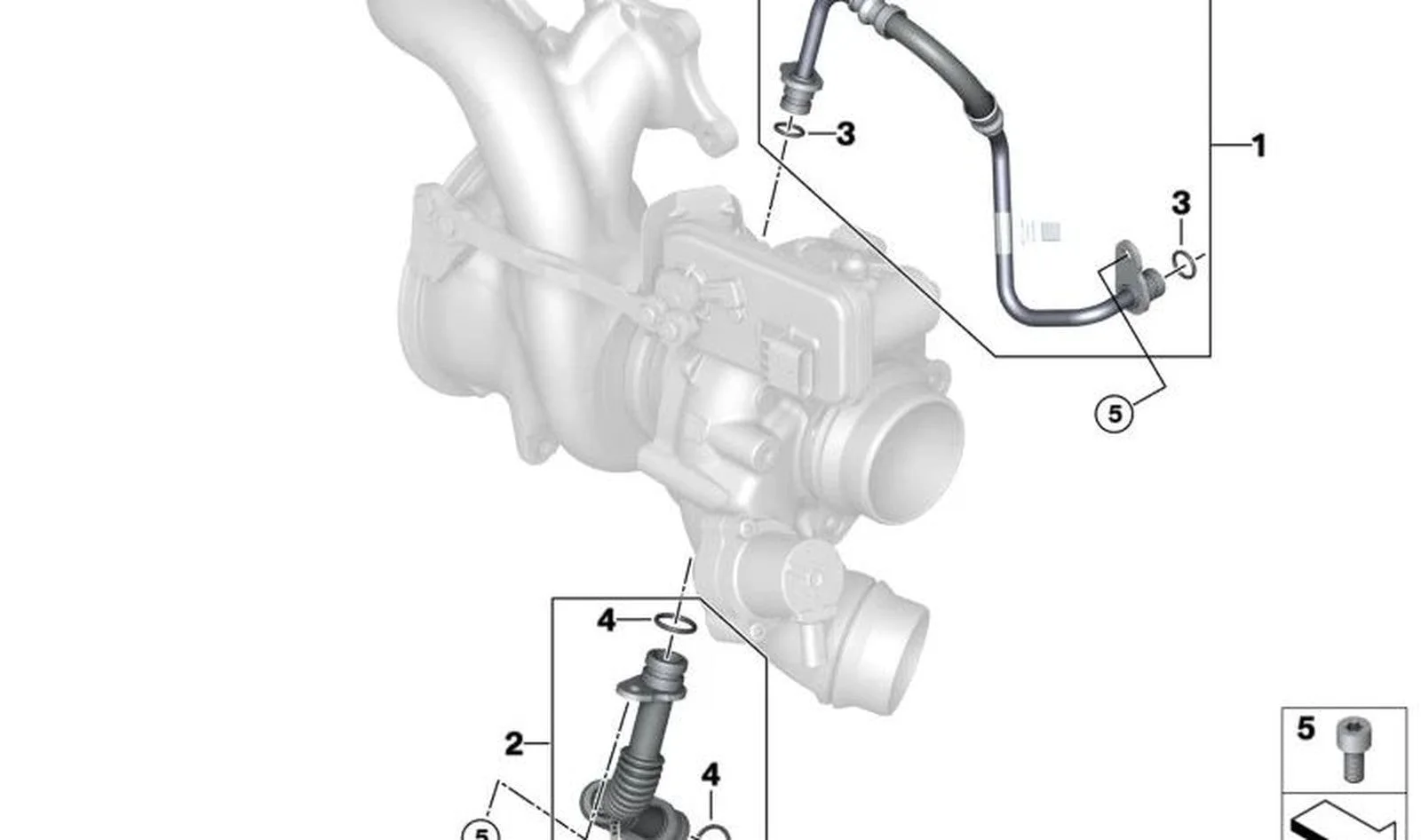 BMW G05 G06 G07 G20… Yağ Besleme Borusu 11428489593