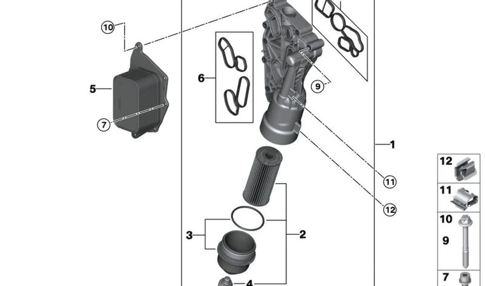 BMW F10 F11 F15 F20… Yağ Filtresi Bağlantı Cıvatası M6x49 11428575973