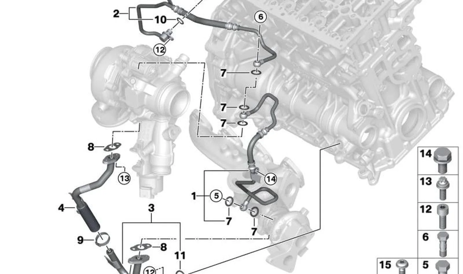 BMW F20 F21 F22 F23… Turbo Yağ Borusu Tespit Klipsi 11428580697