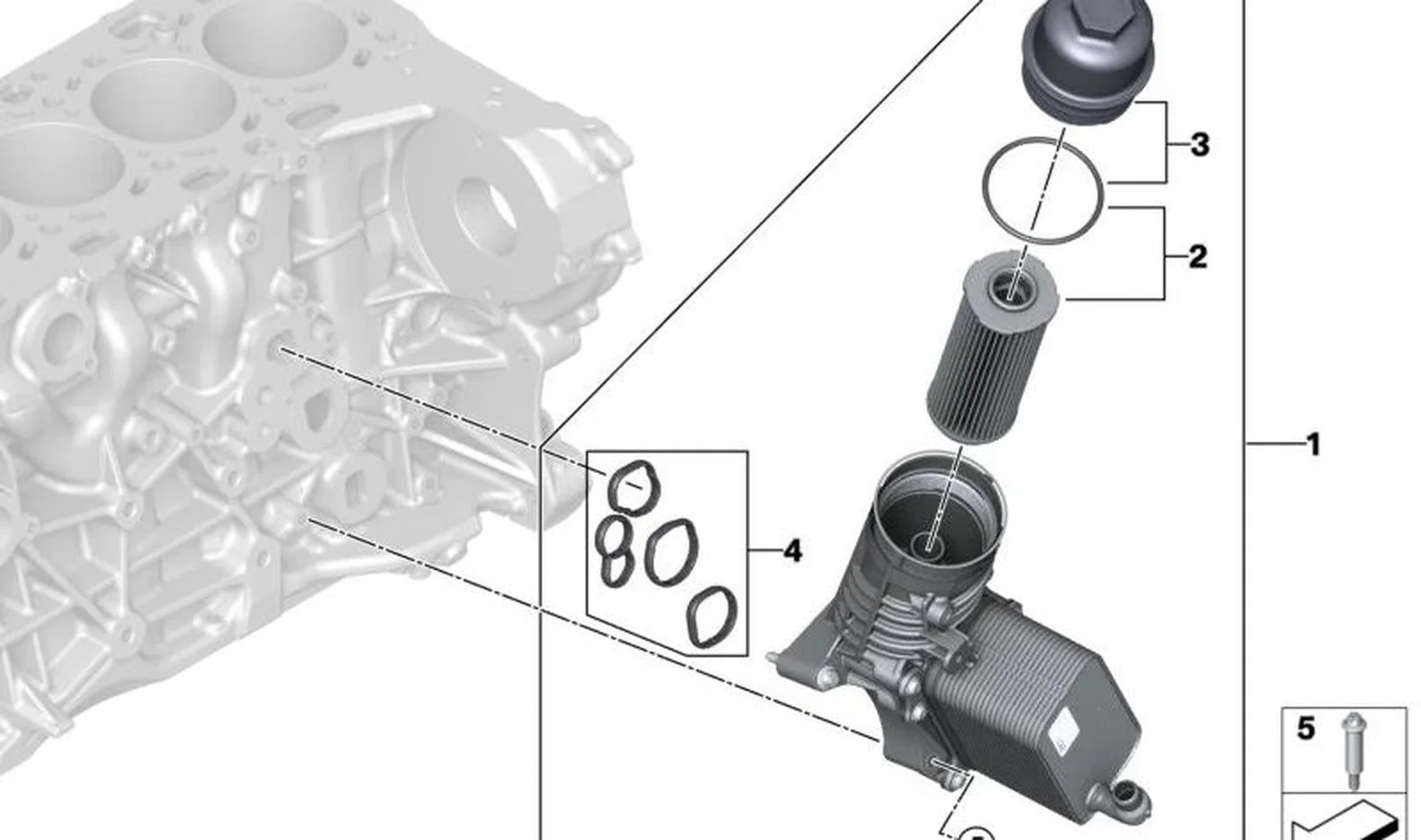 BMW G01 G02 G05 G06… Motor Yağ Filtresi 11428586674