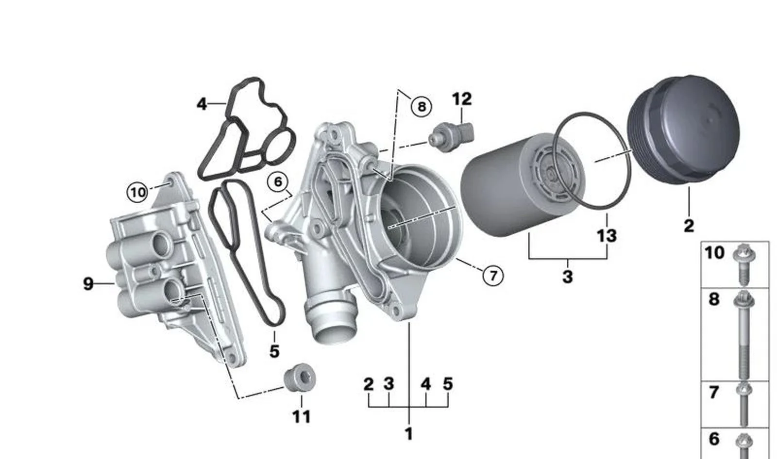 BMW F20 F21 F22 F23… Yağ Filtresi 11428642288