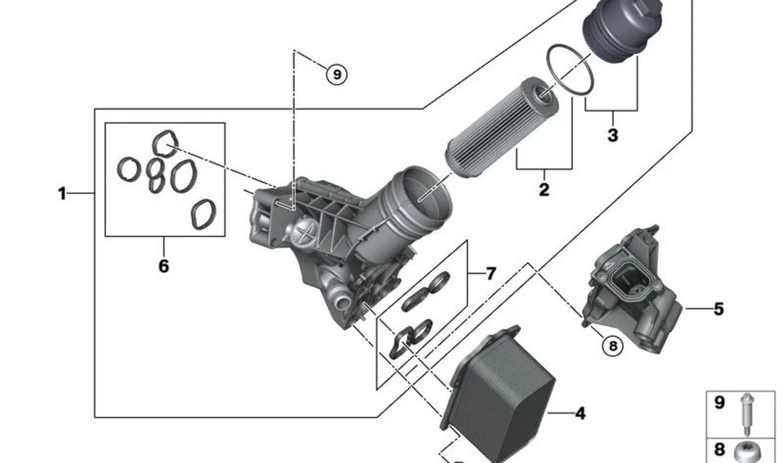 BMW G20 G22 G42 Motor Yağlama Filtresi 11429488747